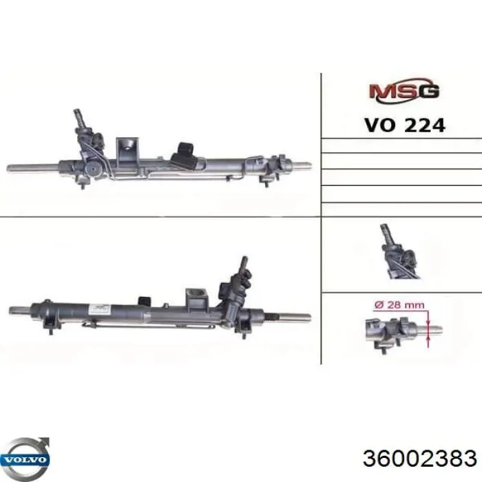 VO216 MSG Управление рулевое в сборе