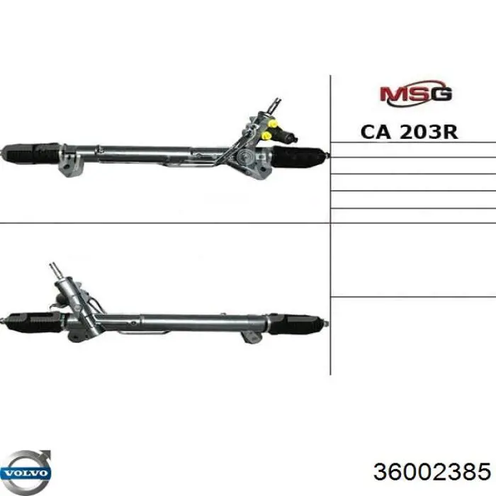 Рейка рулевая Volvo 30723784