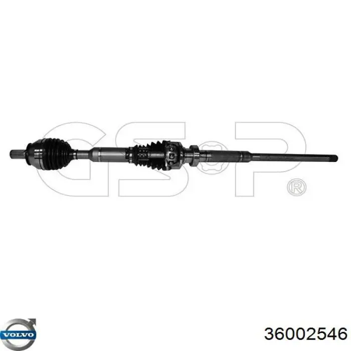 Привод правый GKN-Spidan 25532