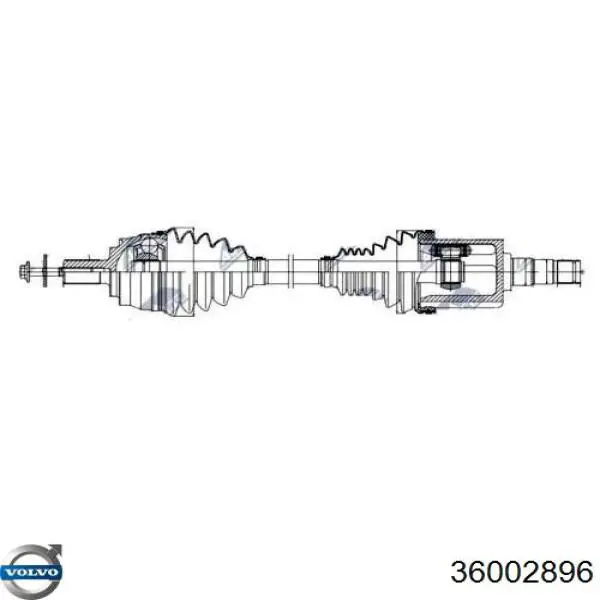 Левая полуось 36002896 Volvo