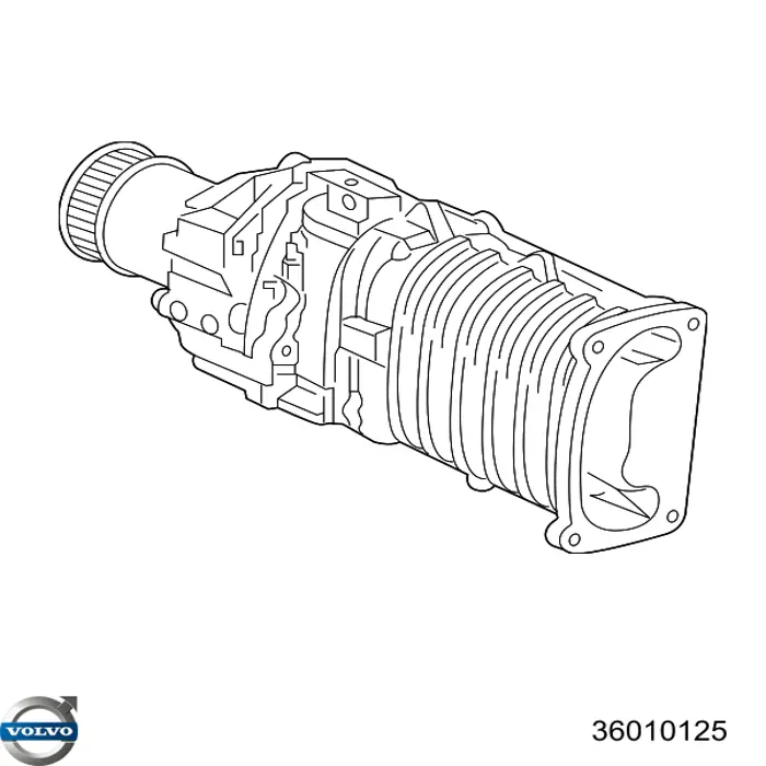 Compressor de supercompressão de ar de motor para Volvo S90 
