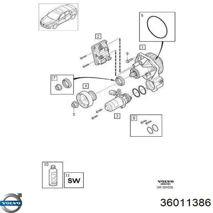  Volvo 36011386 цена, от 2353.07 USD