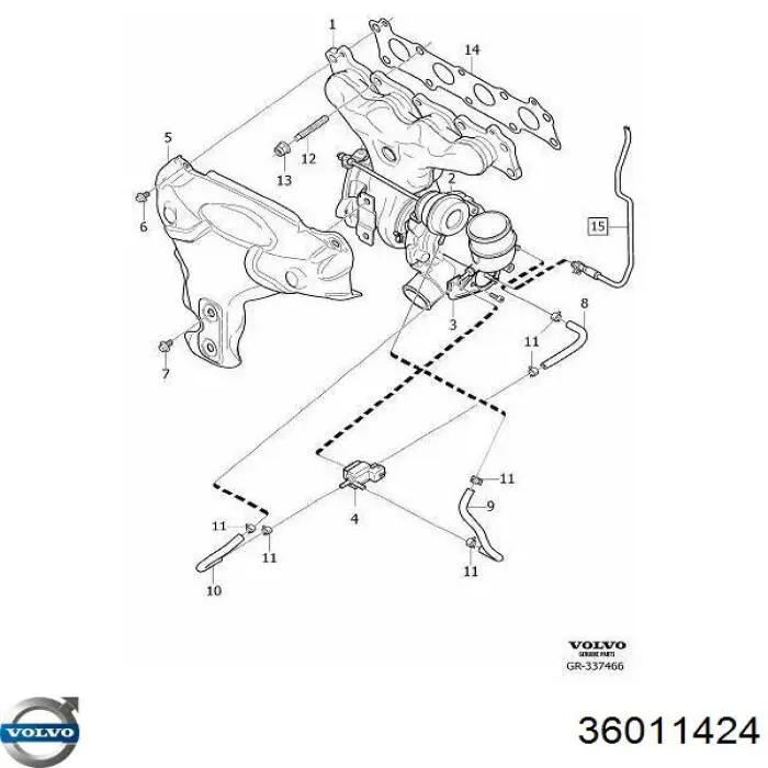 36011424 Volvo turbina