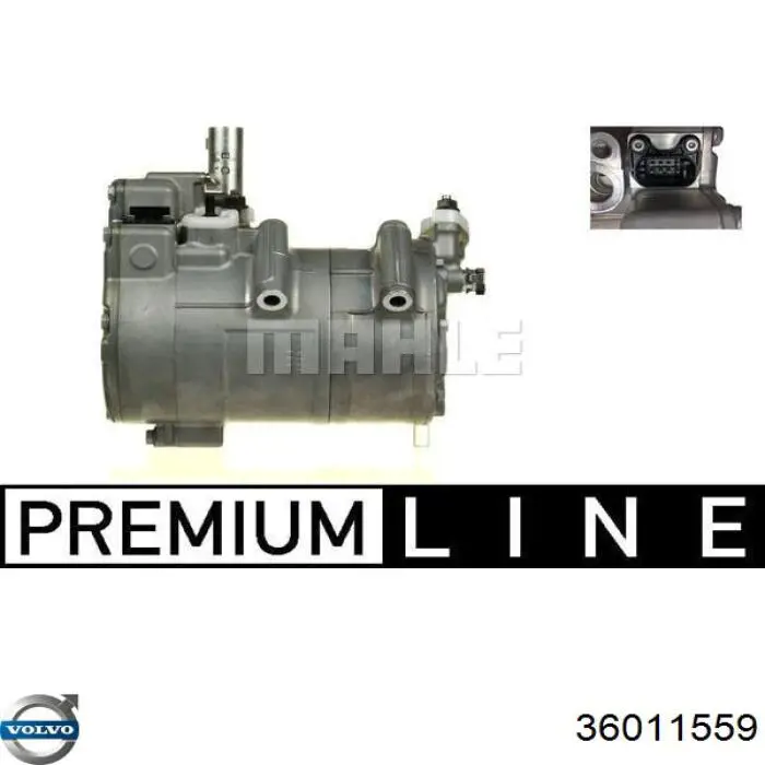 Компрессор кондиционера 36010195 Volvo