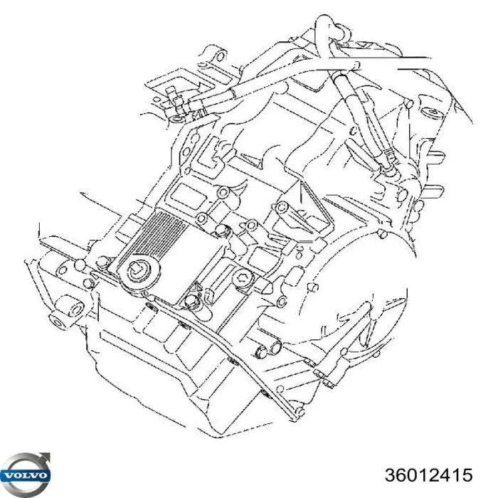 Árbol de transmisión delantero izquierdo 36012415 Volvo