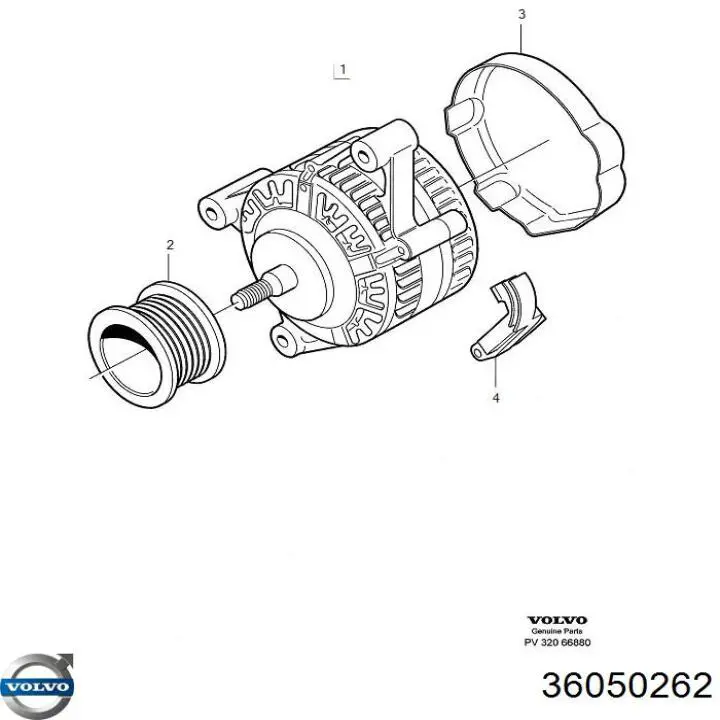 Купить 36050262 Volvo Генератор