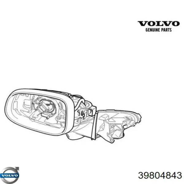 Накладка левого бокового зеркала Volvo 39804843 цена, от 23.55 USD