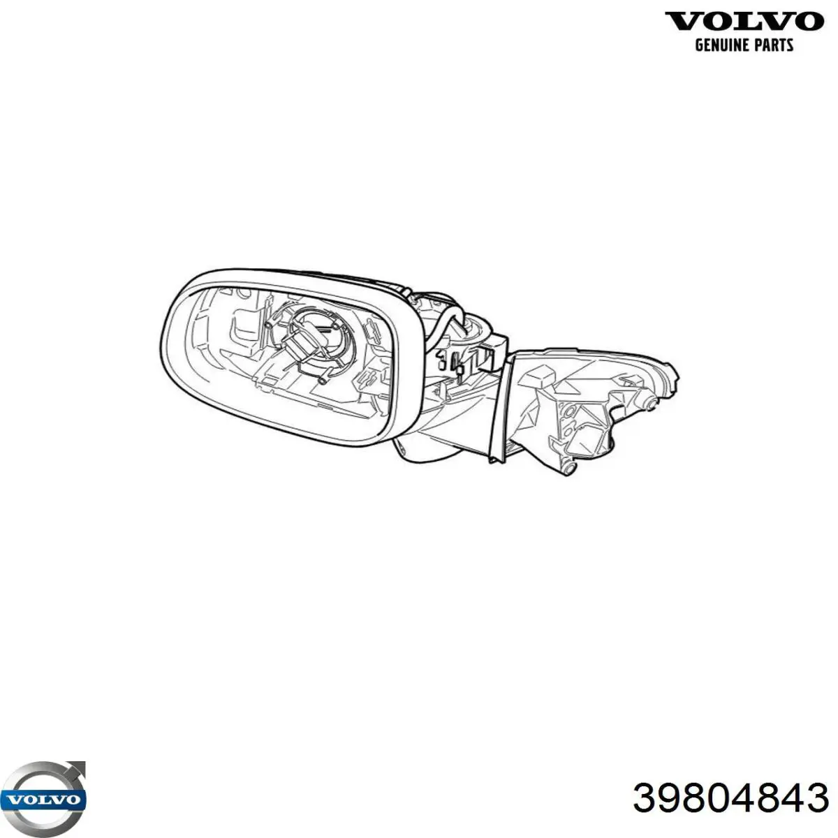 Купить 4130C01 Depo/Loro/Abakus Накладка водительского зеркала