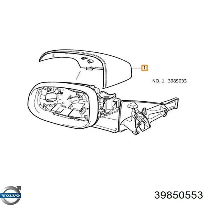 Накладка правого бокового зеркала TYC 33800412 цена, от 30.08 USD