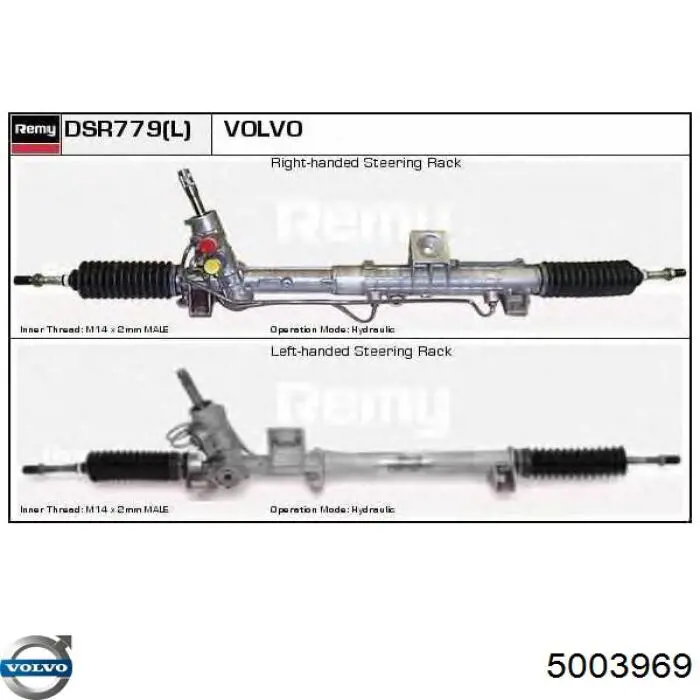 Реечный рулевой механизм Volvo 5003969 цена, от 1298.03 USD