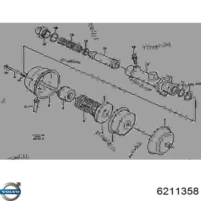 Мембрана тормозной камеры 6211358 Volvo