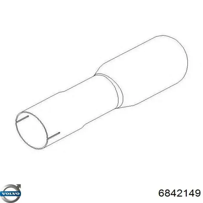 Насадка на глушитель Volvo 31372154 цена, от 111.15 USD