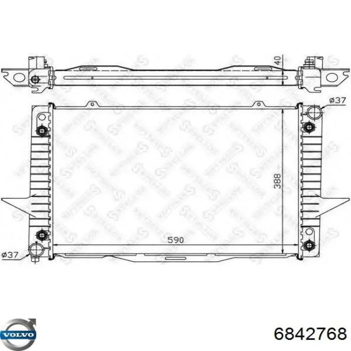 Купить 6842768 Volvo Радиатор водяной