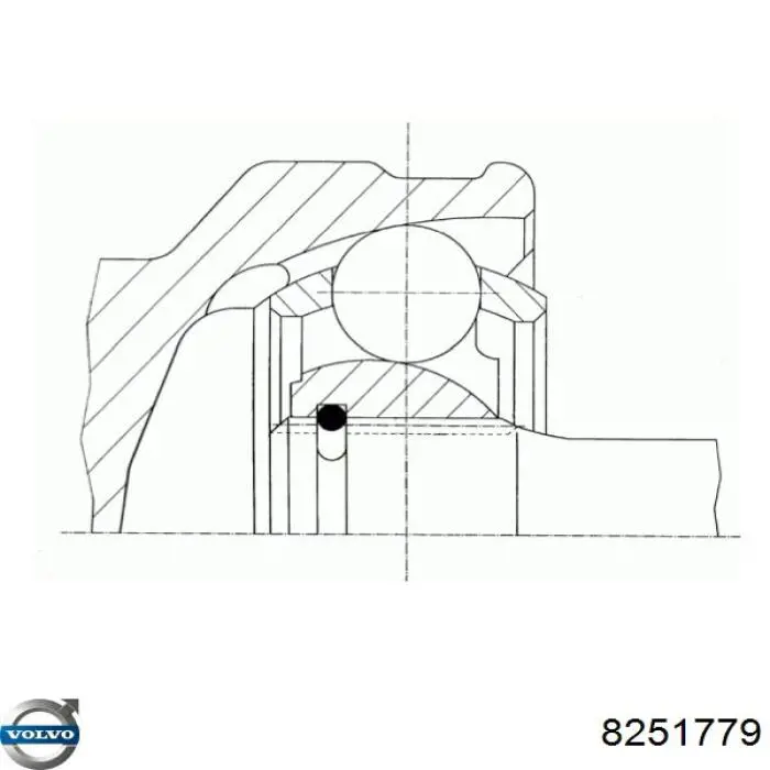 Привод передний левый Volvo 8251779 цена, от 76.02 USD