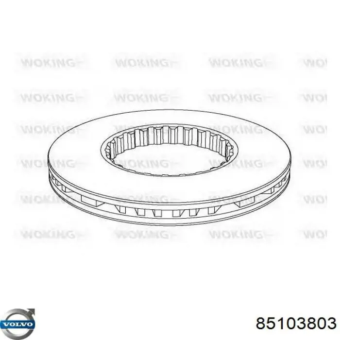 Передние тормозные диски 7421575117 Renault (RVI)
