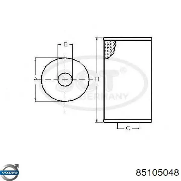 Фильтр коробки автомат Volvo 85105048 цена, от 12.87 USD