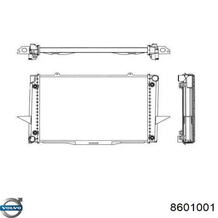 Радиатор 8601001 Volvo