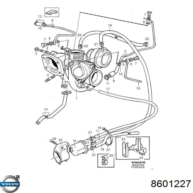 Купить 8601227 Volvo Турбоком