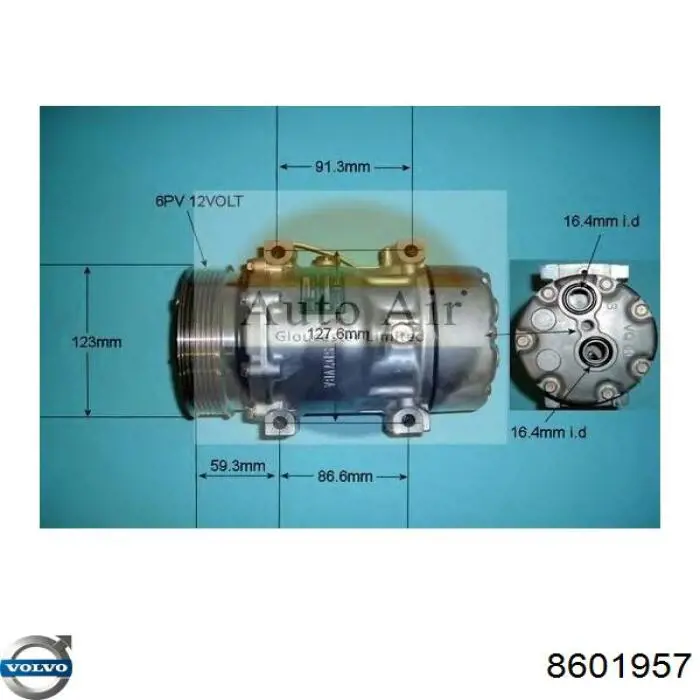 Купить 8601957 Volvo Компрессор климатической установки