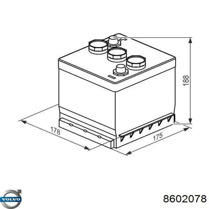 Задний левый суппорт Volvo 8602078 цена, от 34.38 USD
