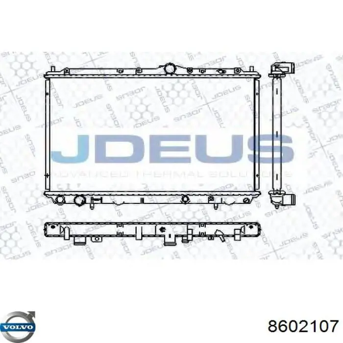 Купить 8602107 Volvo Радиатор водяной