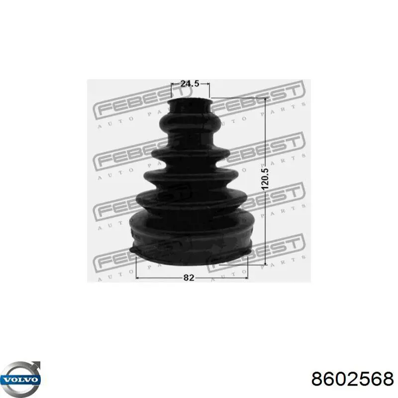 Правая полуось BB3775 Posterparts
