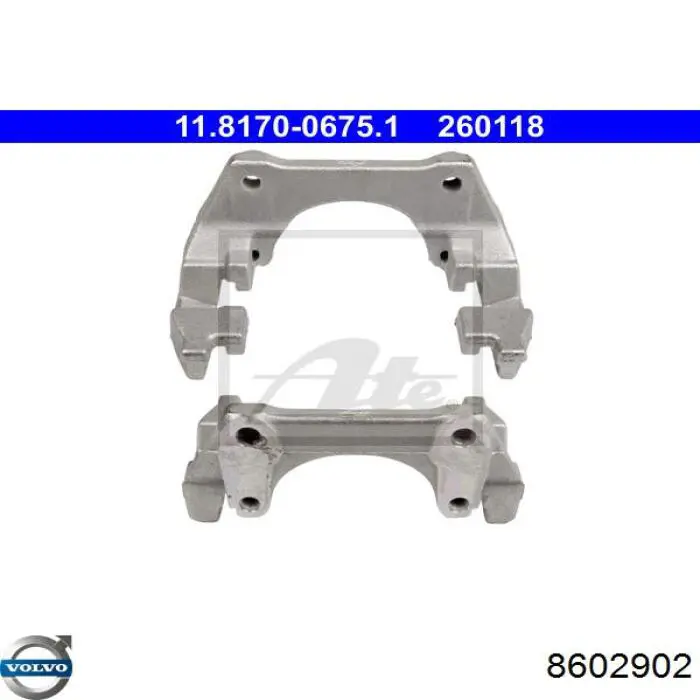 8602902 Volvo Скоба тормозного заднего суппорта