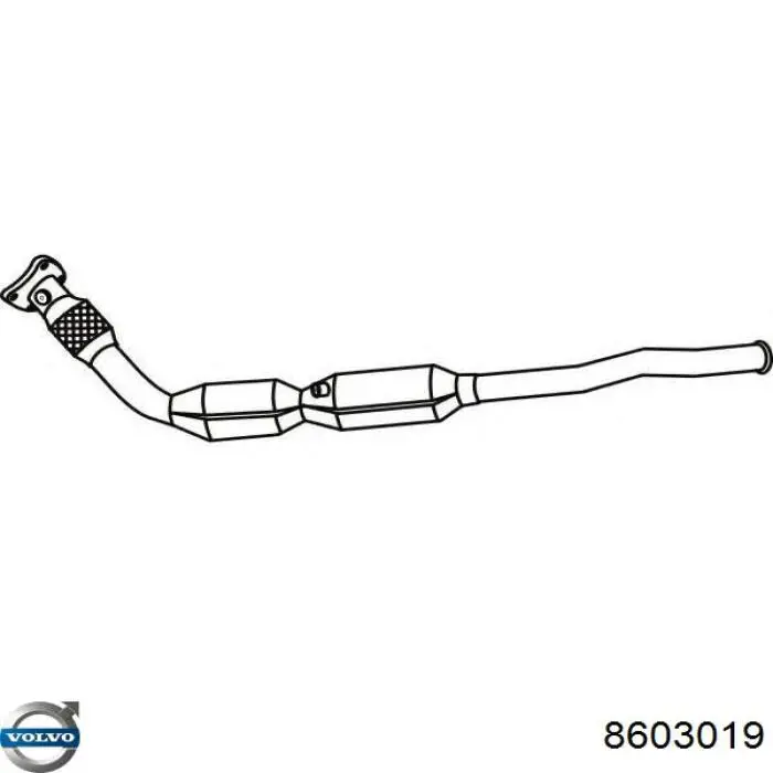 Каталитический нейтрализатор отработавших газов Volvo 8603019 цена, от 886.01 USD