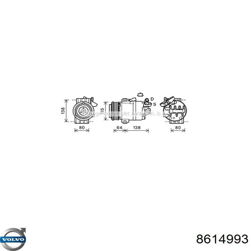  Volvo 30673359 цена, от 236.55 USD