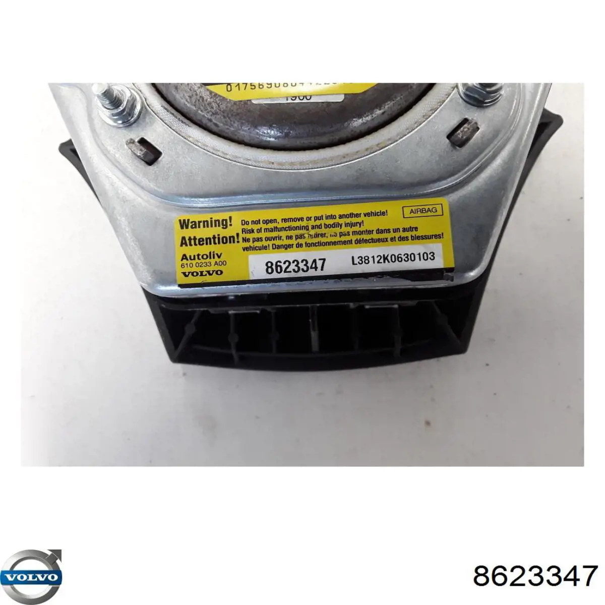 Подушка безопасности водителя 8623347 Volvo