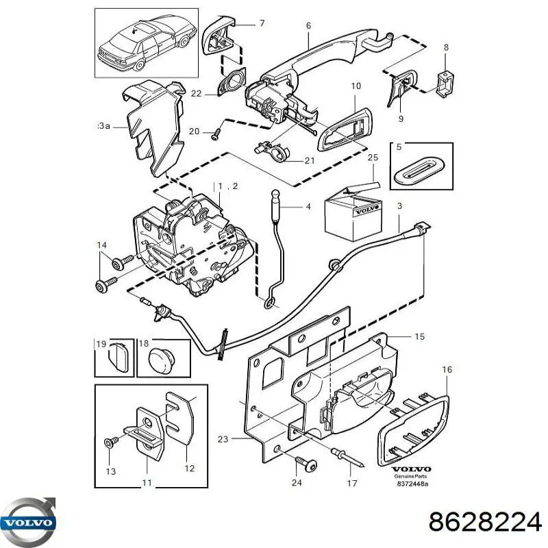  Volvo 8628224 цена, от 436.55 USD