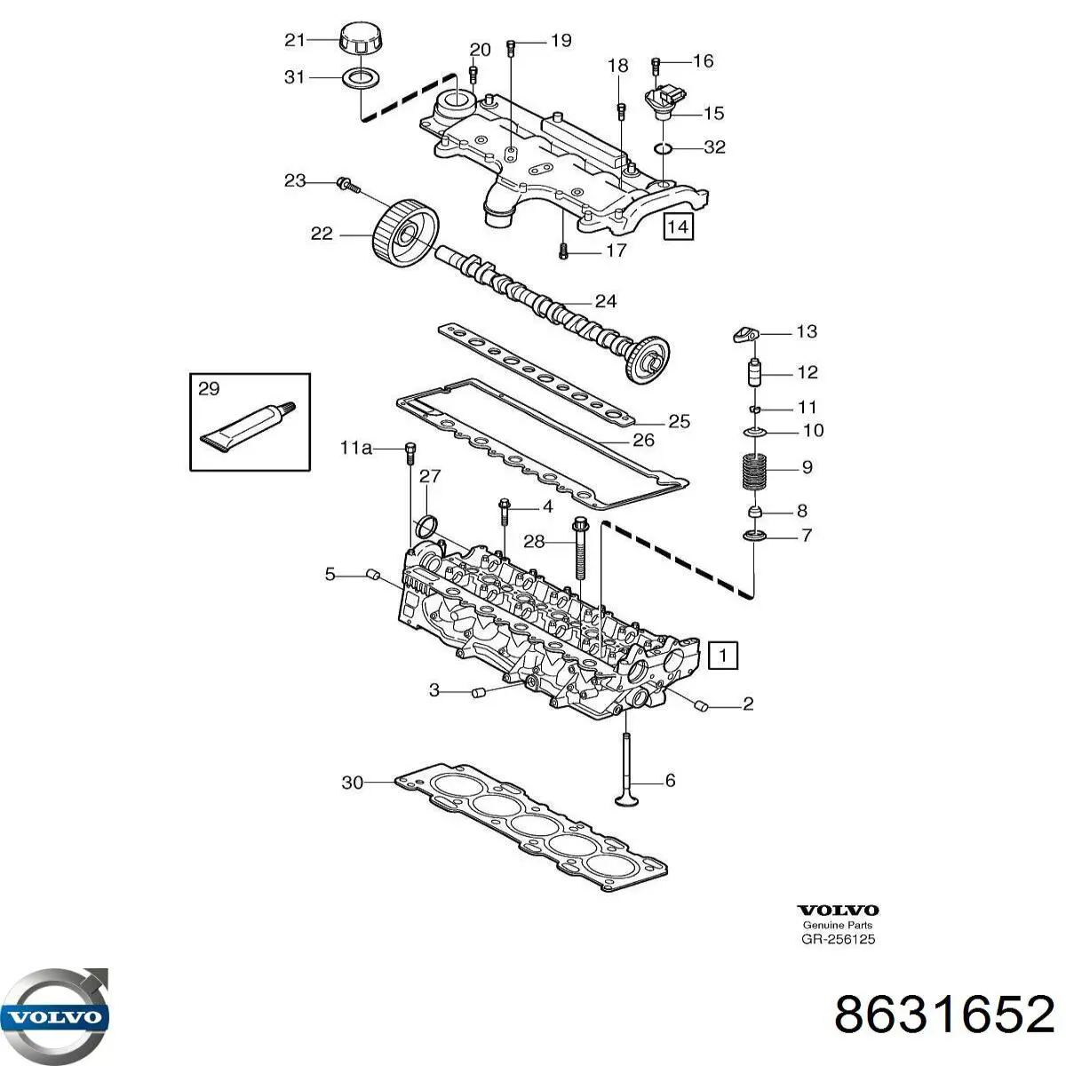 Маслосъемный сальник клапана впуск/выпуск Volvo 8631652 цена, от 3.99 USD