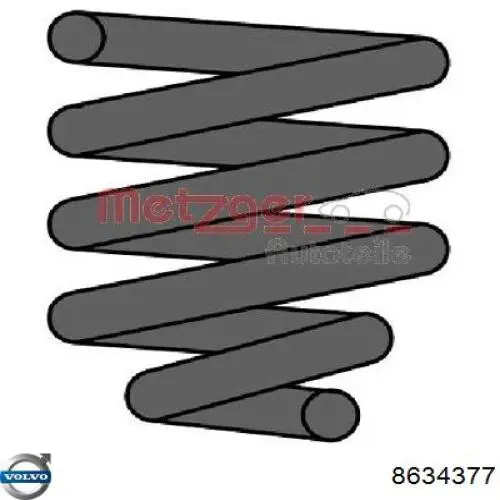 Купить 8634377 Volvo Винтовая пружина подвеска