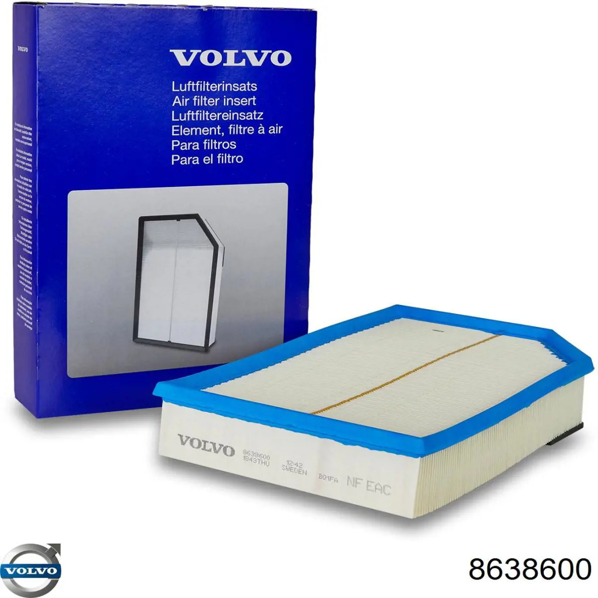 8638600 Volvo воздушный фильтр