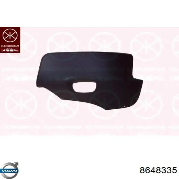Накладка бампера переднего, правая Volvo 8648335 цена, от 37.35 USD