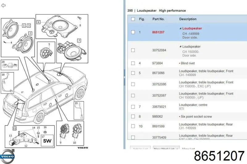 8651207 Volvo 