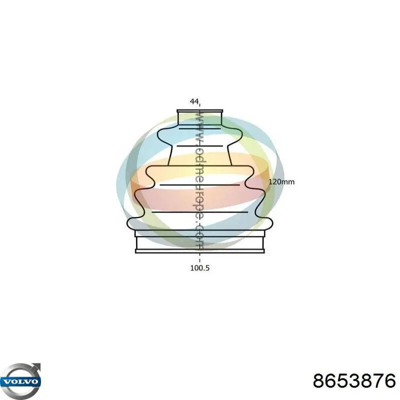 Чехол шруса Volvo 8653876 цена, от 16.67 USD