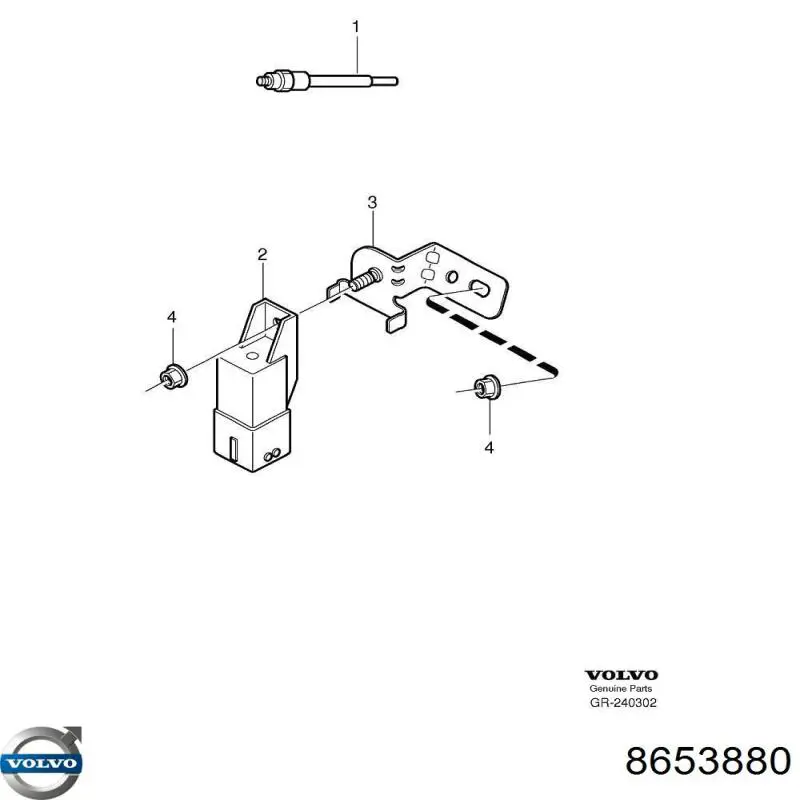 Свечи накала Volvo 8653880 цена, от 41.03 USD