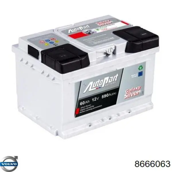 Купить Volvo Емкость 60А/ч 8666063