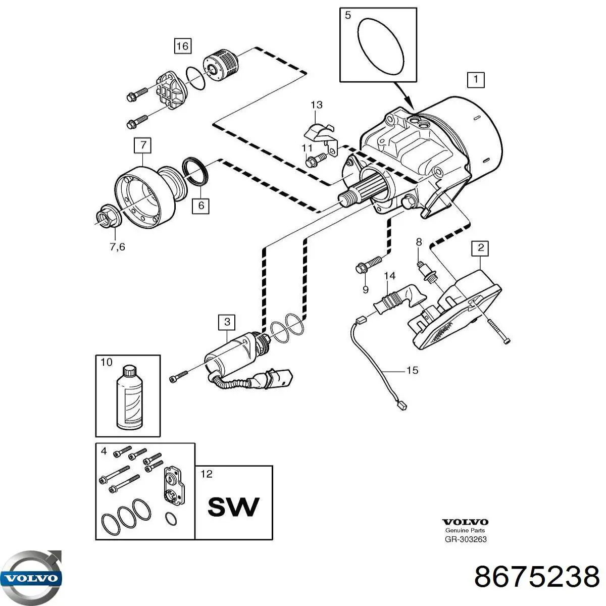 Сальник хвостовика редуктора заднего моста Volvo 8675238 цена, от 6.88 USD