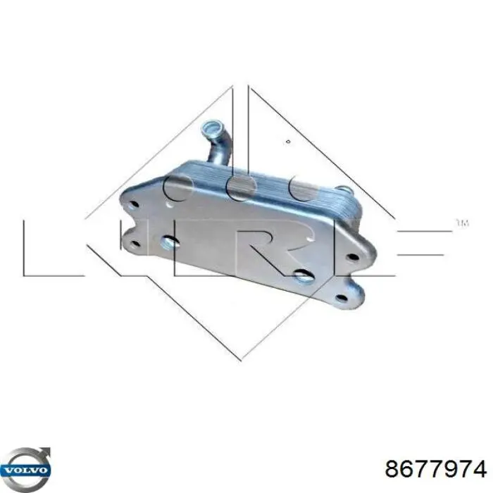 Масляный радиатор 8677974 Volvo