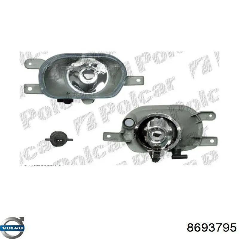 8693795 Volvo Противотуманная фара левая