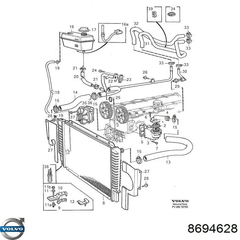 Помпа 8694628 Volvo