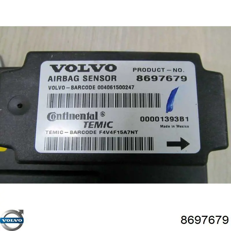 Модуль-процессор управления подушкой безопасности (ЭБУ AIRBAG) Volvo 8697679 цена, от 22.55 USD