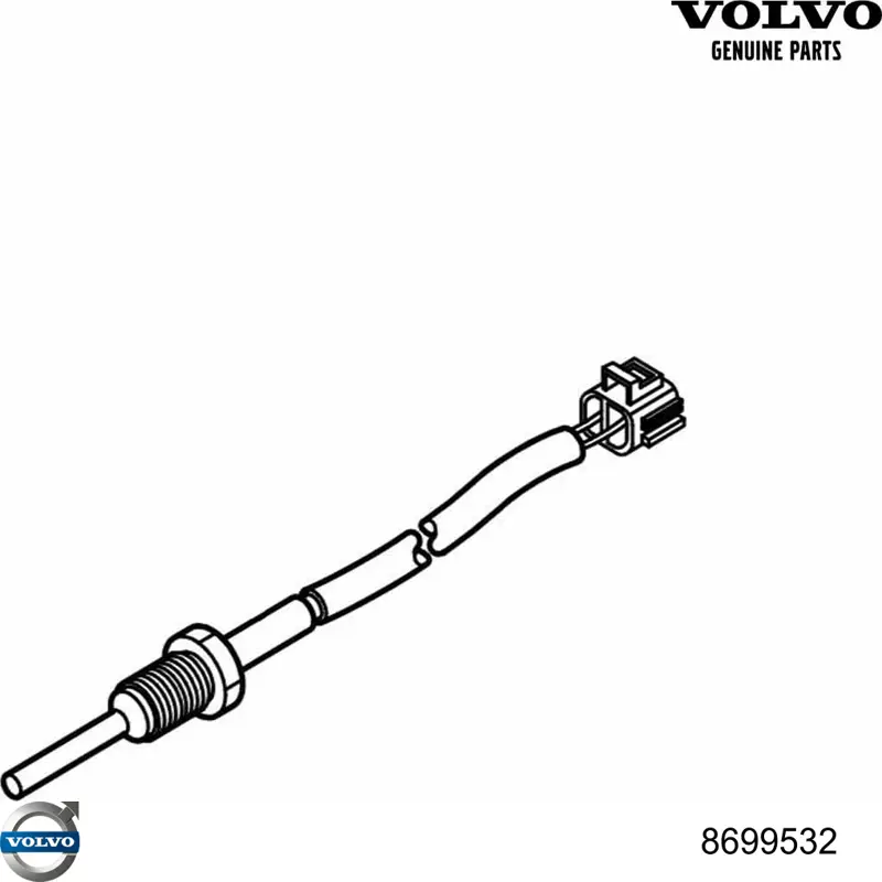 Купить 8699532 Volvo Датчик температуры отработавших газов (ОГ), сажевого фильтра