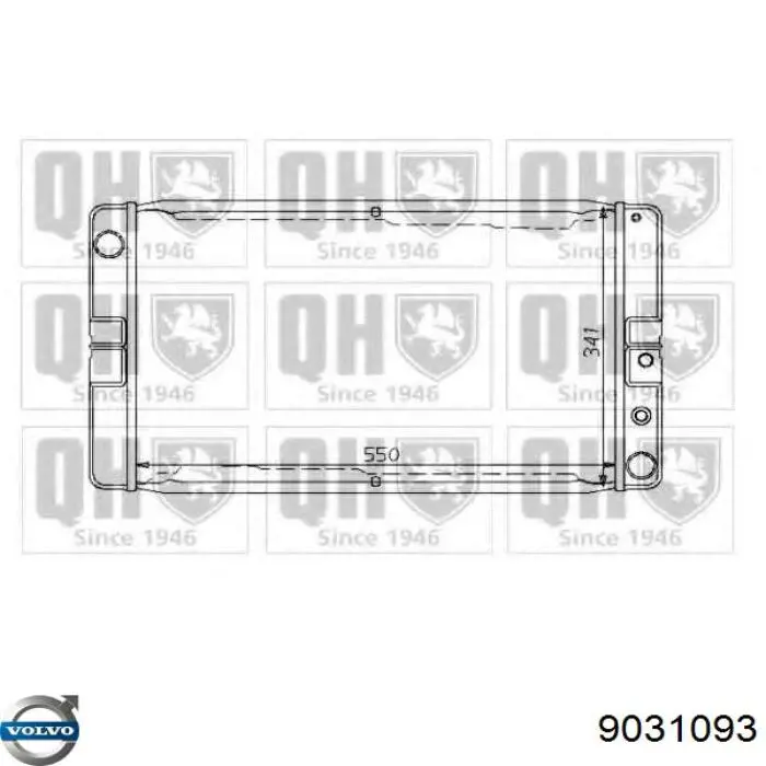 Купить 9031261 Volvo Радиатор водяной