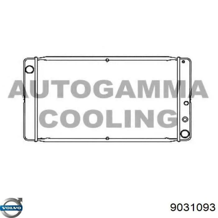 Радиатор основной на Volvo 340/360  343, 345