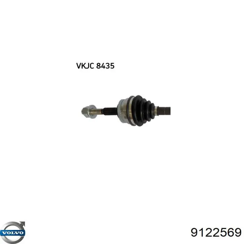 9122569 Volvo Полуось передняя левая
