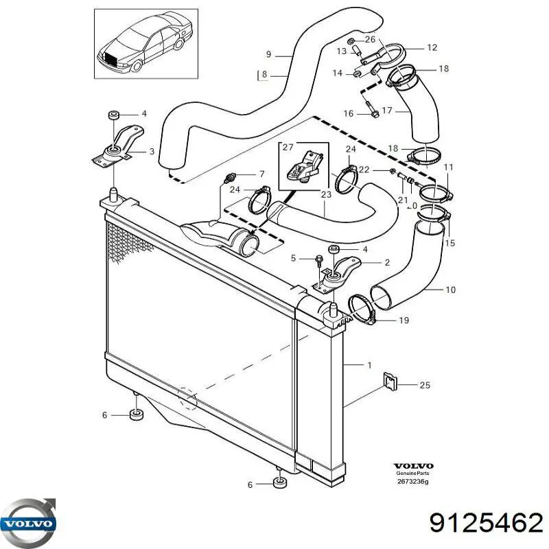 Купить 9125462 Volvo Датчик MAP