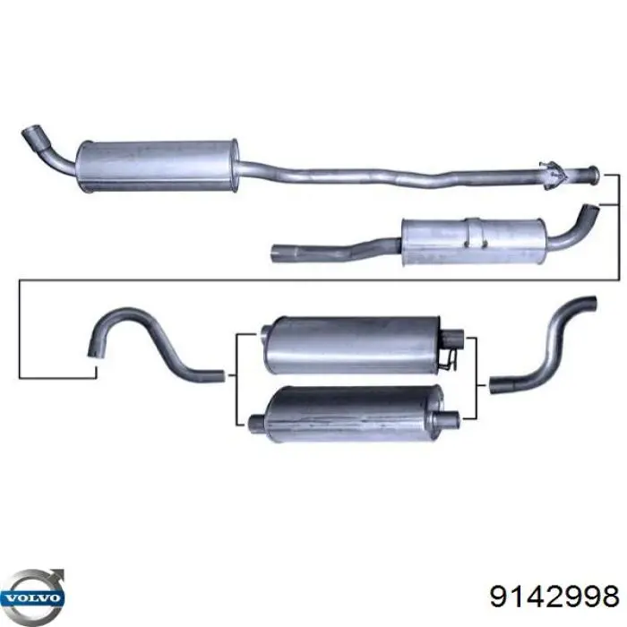 9142998 Volvo Выхлопная труба